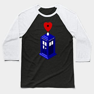 Whovian Heart Baseball T-Shirt